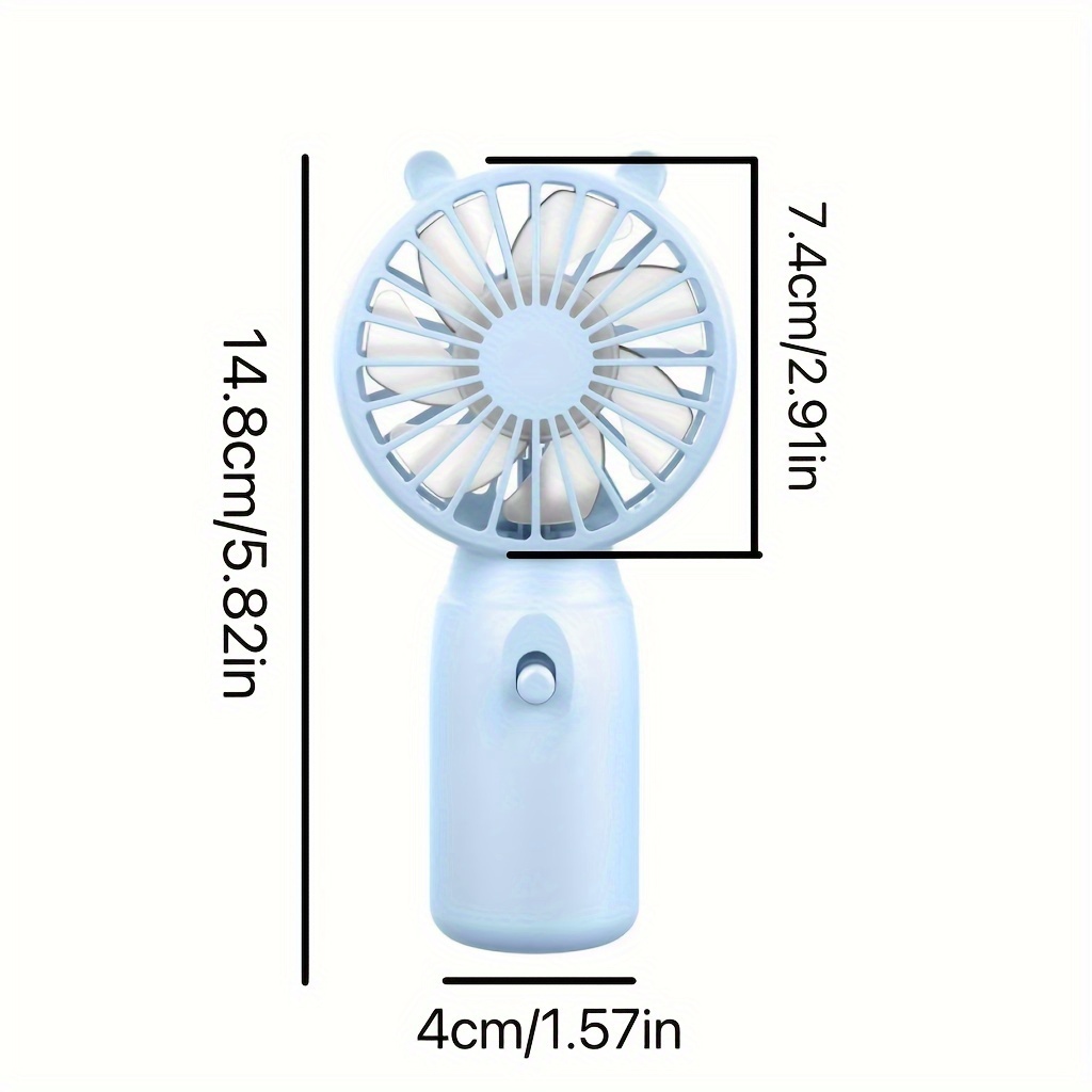 Ventiladores portátiles, miniventiladores personales, ventiladores pequeños alimentados por batería (el producto en sí no viene con baterías AA).