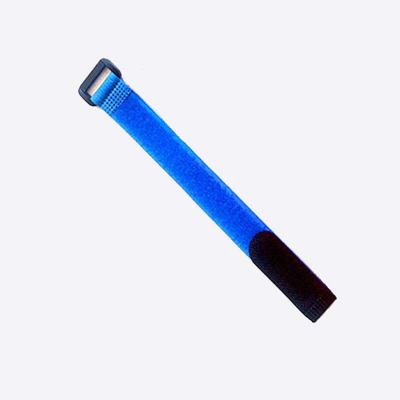10 stk / parti 2cm * 60cm nylon omvendt spænde velcros magisk krog løkke fastgørelse kabelbånd velcroing rem klæbrig linje efterbehandling: Blå