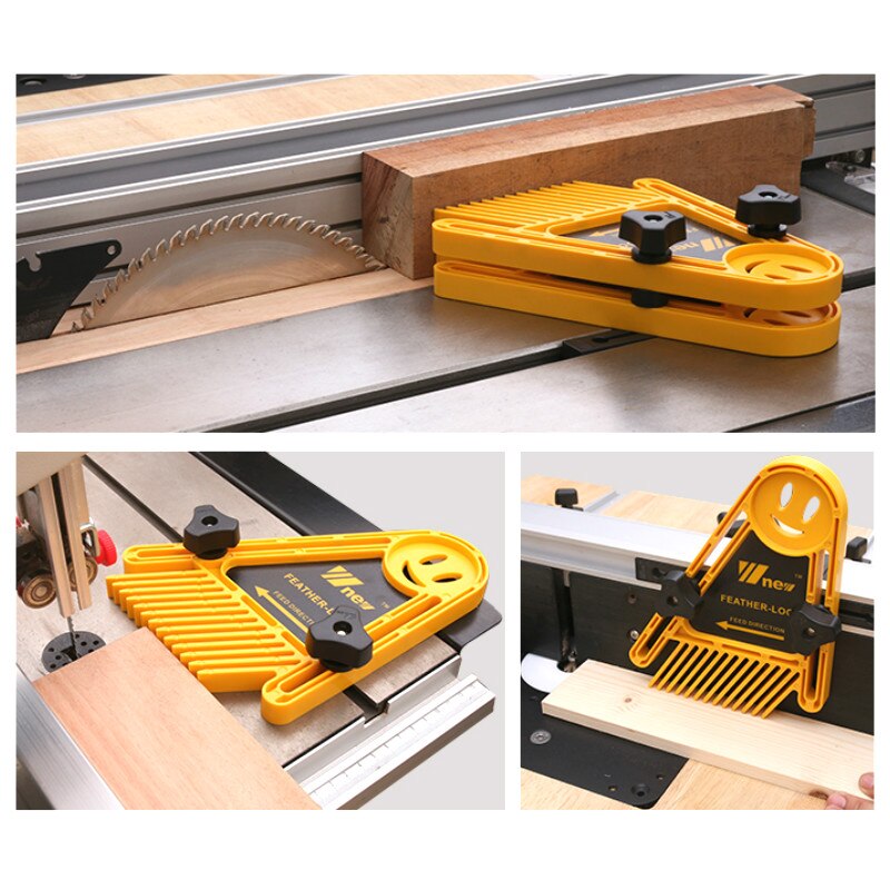 Multi-purpose Feather Loc Board Set Double Featherboards Miter Gauge Slot Woodworking Saw Table DIY Safety Tools