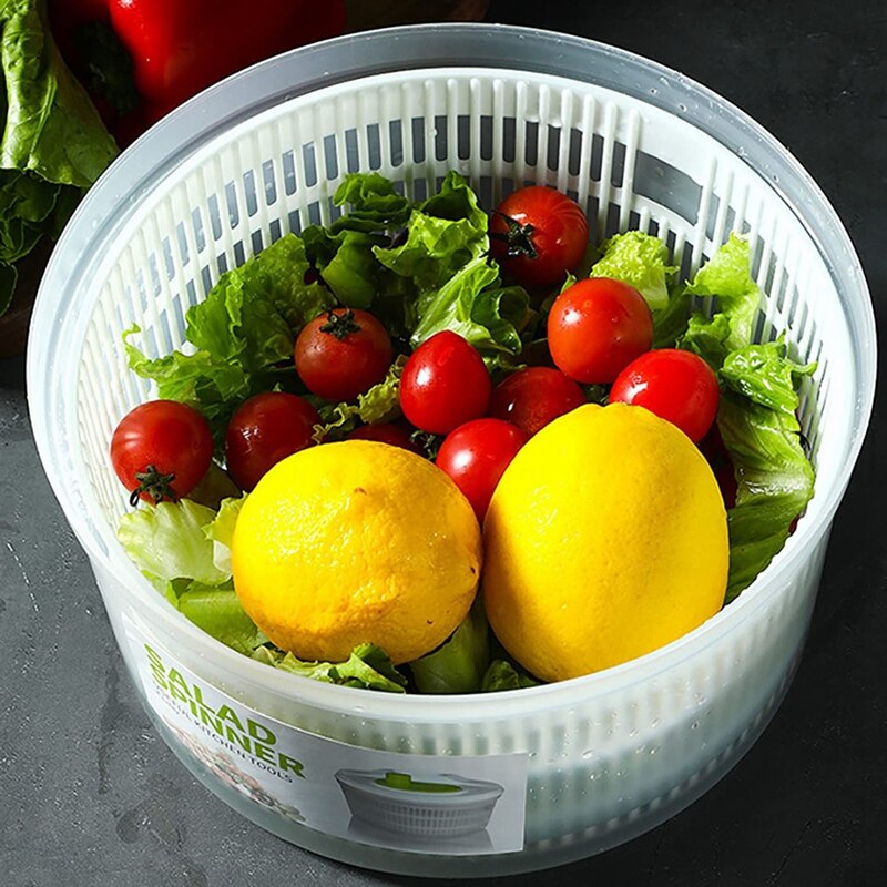 Salad Washing Machine Lettuce Rotating Vegetable Washer Large Capacity for Fruit and Vegetable Cleaner