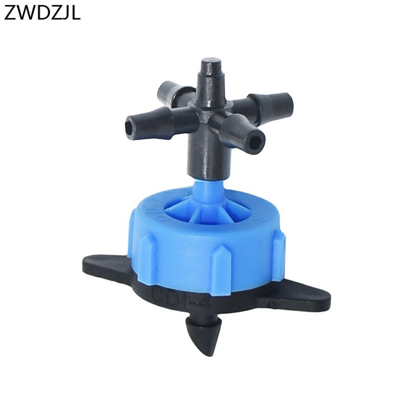8L 4-way DRIPPERS Cross arrow dropper water debit Regulator drip irrigation dropper Pressure Compensating Emitter 50PCS