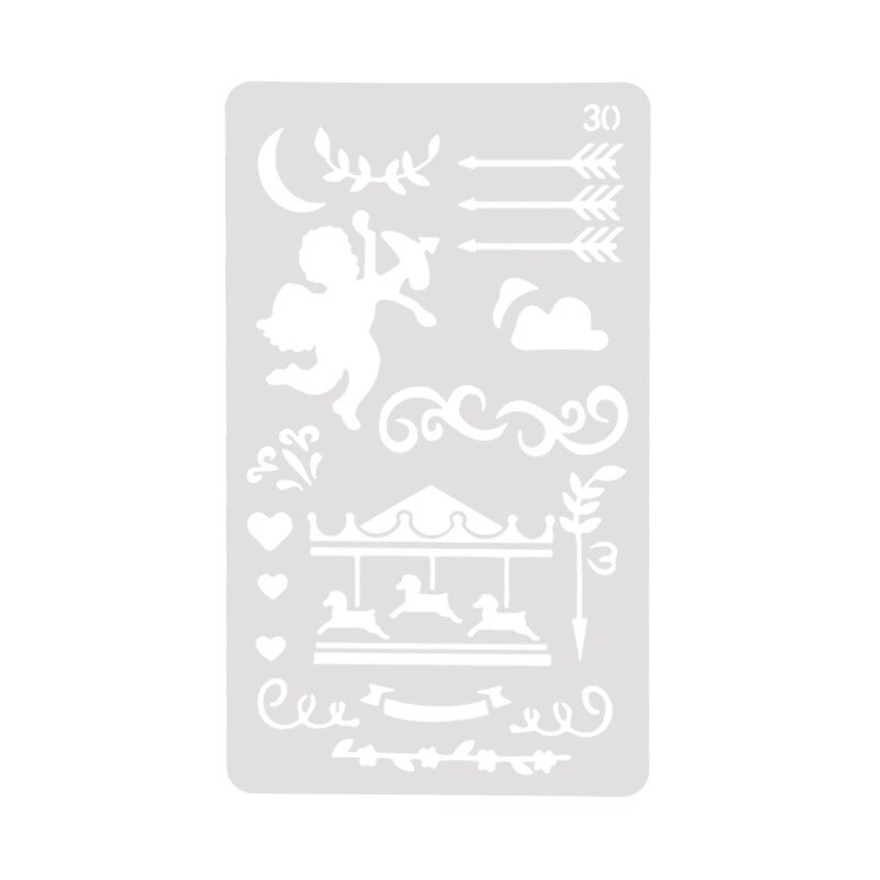 Angel Gelaagdheid Stencils Tekening Kleur Spray stencil DIY Scrapbook fotoalbum Decoratieve Embossing DIY Kaart Ambachten