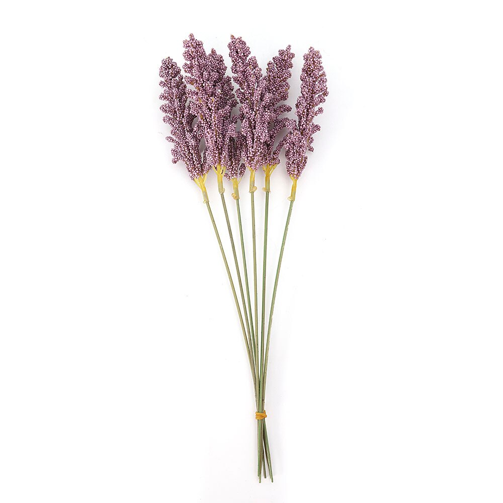 Kunstig vanilje mini skum bær spike kunstige blomster buket til hjemmeplante vægdekoration korn plante bunke: Ta174