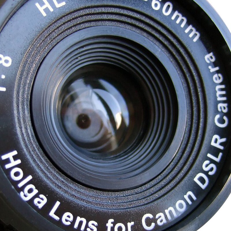 NEUE Holga HL-C 60 mm f/8,0 Objektiv Für Canon DSLR SLR Kamera Schwarz Teile Kameras Zubehör