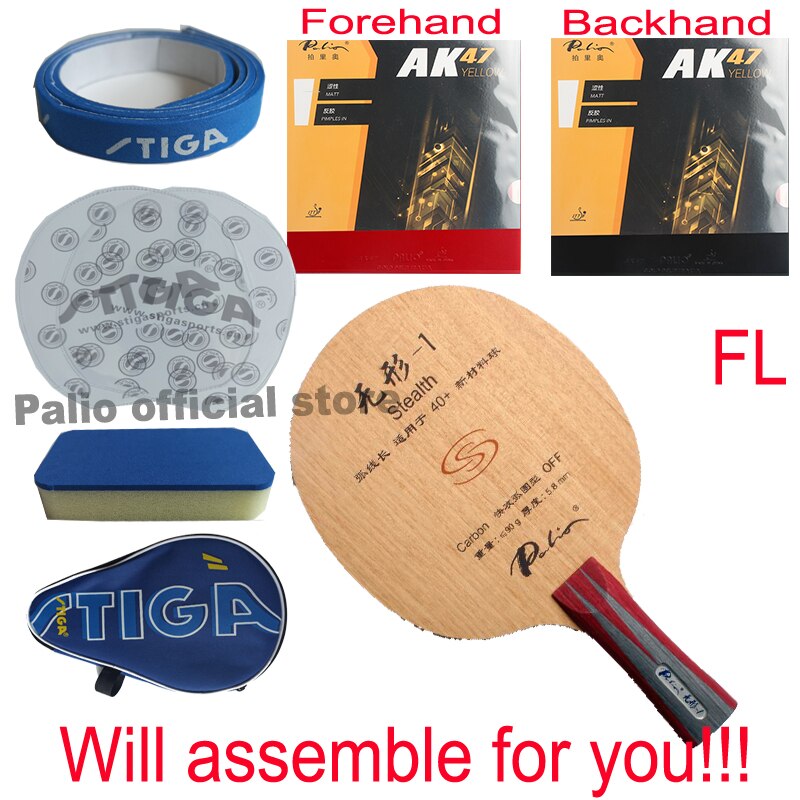 Palio official stealth -1 stealth 01 bordtennisblad snabb attack med loop bra kontroll racketsporter