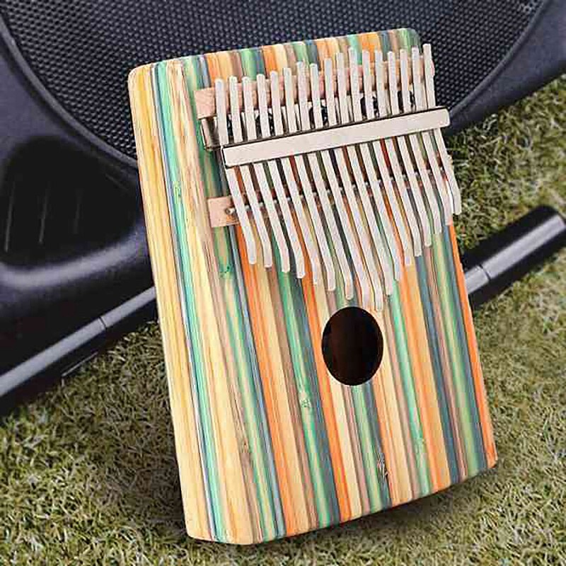 Yael daumenklavier, 17 tasten, tragbares mbira-fingerklavier-set mit stimmhammer für kinder und klavieranfänger