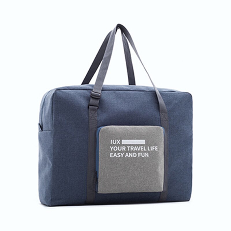 Men Travel Bags WaterProof Nylon Folding laptop Bag Large Capacity Bag luggage Travel Bags Portable women Handbags: Navy B