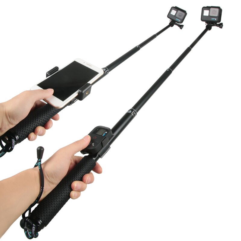 Selfie stick uttrekkbar håndholdt monopod for gopro hero 10 9 8 7 6 5 gopro max osmo action insta 360