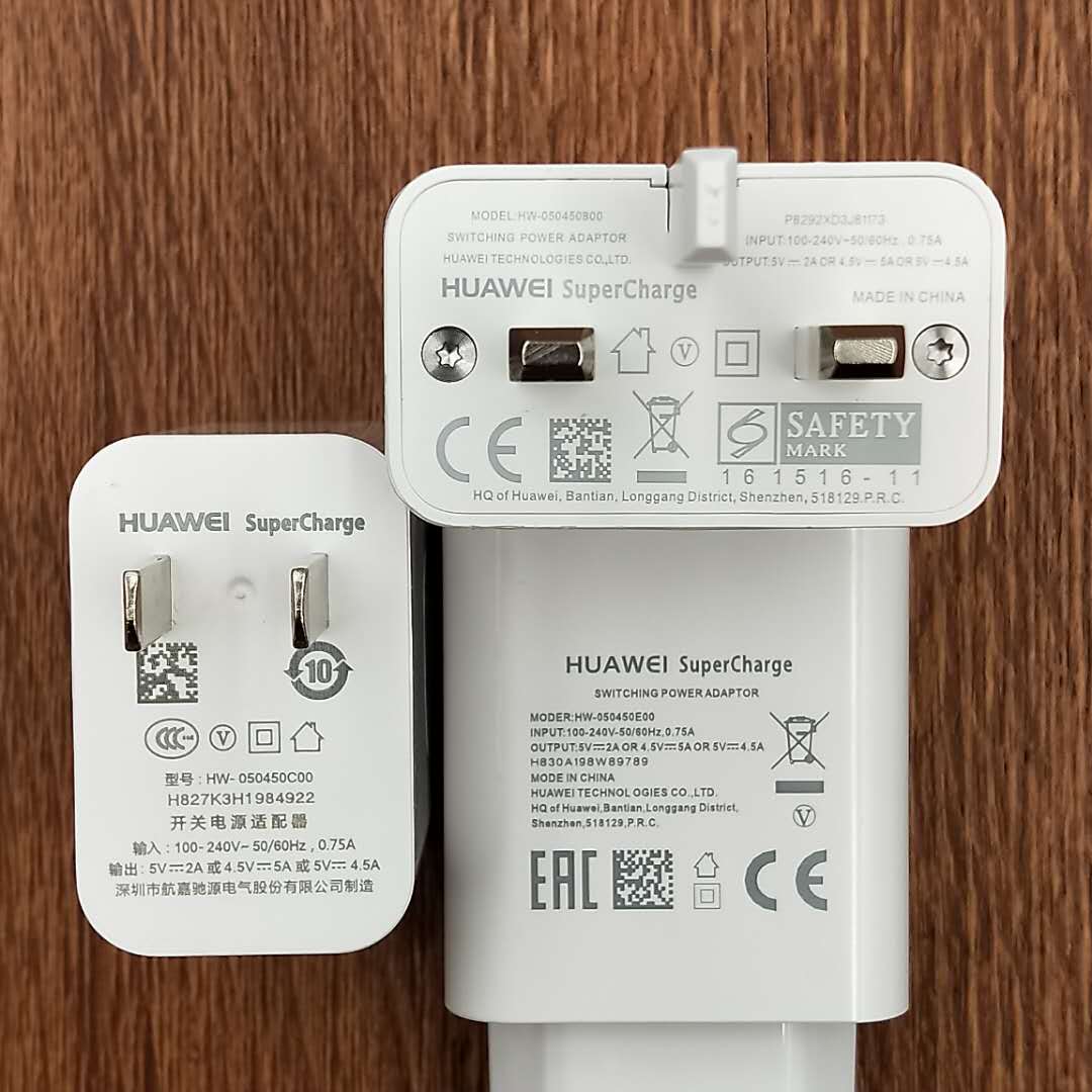 Original Huawei P40 P30 USB Supercharge Charger 5V 4.5A Plug Adapter 1M Type C Cable For P20 Honor 20 30 Mate 40 Nova 5T 5 Pro