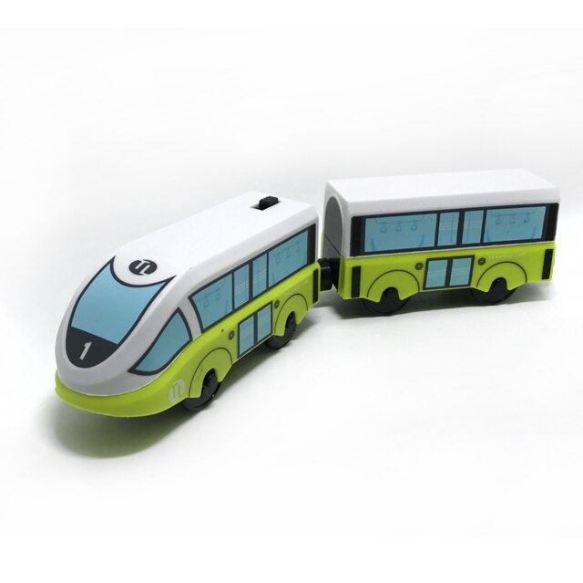 W131 Kinderen Elektrische Trein Speelgoed Magnetische Slot Diecast Elektronische Speelgoed Verjaardag Cadeaus Voor Kinderen Fit Brio Track Houten Track: Chocolade