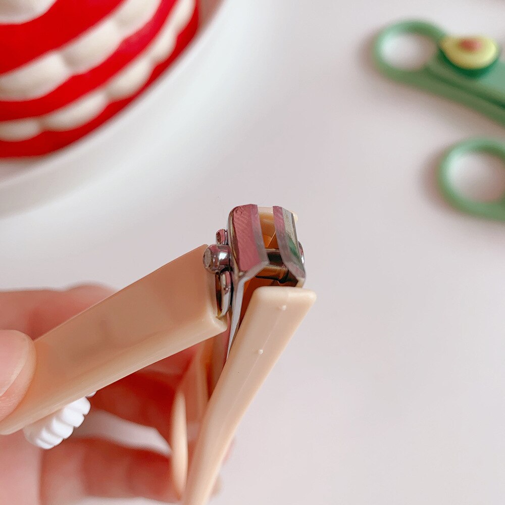 Coloré dessin animé fruits avocat coupe-ongles coupe-ongles en acier inoxydable manucure tondeuse coupe-ongles outils d'art des ongles pour les enfants