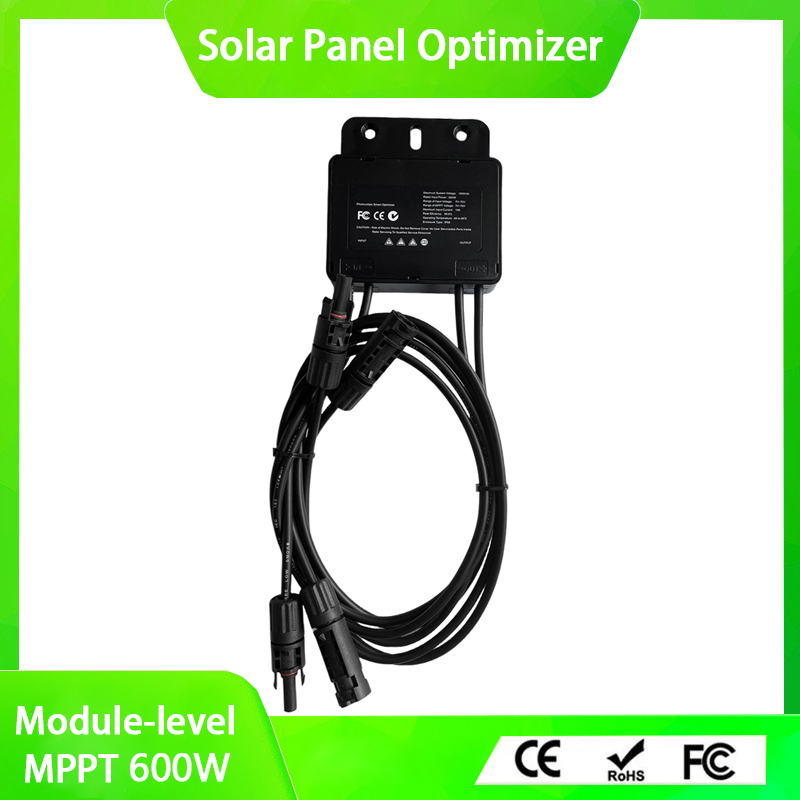 Integrated PV Power Optimizer 600W 70V Input IP68 Real-time Solar Panel Monitoring Voltage-Limiting Anti-Hotspot