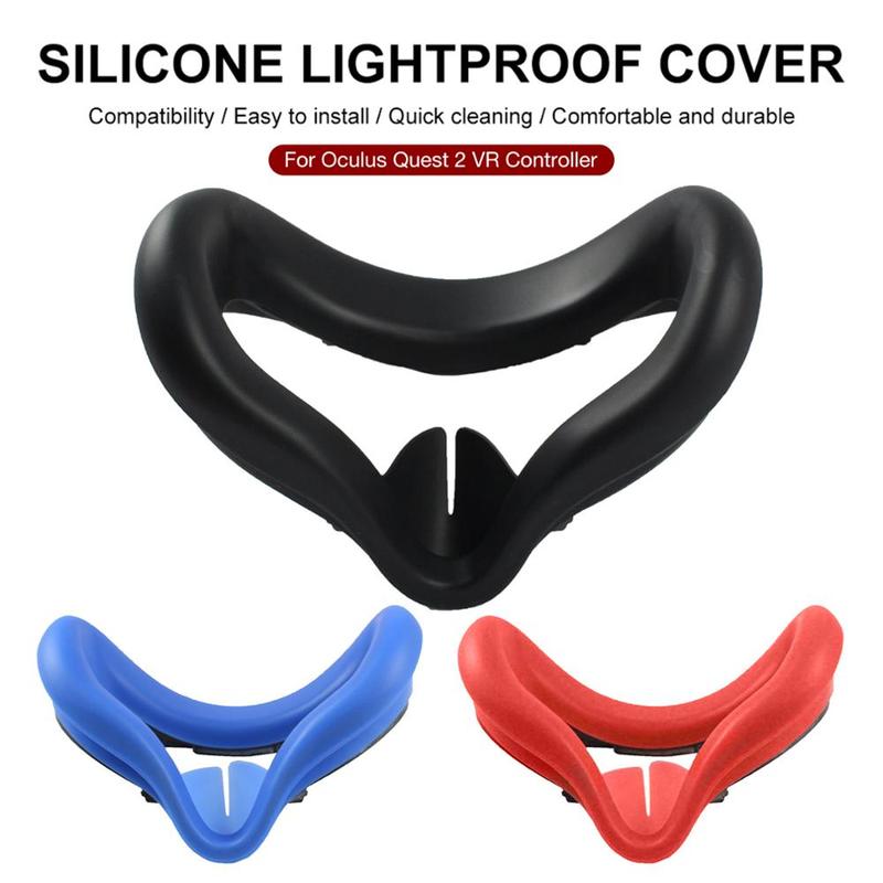 Silicone Eye Mask Cover Pad For Oculus Quest 2 VR Headset Breathable Anti-sweat Light Blocking Eye Cover For Oculus Quest2