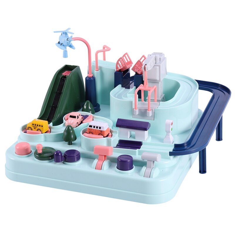 Onderwijs Motorwagen Speelgoed Milieuvriendelijke Baby Adventure Speelgoed Auto Macaron Kleur Tafel Games Jongen En Meisje Puzzel Speelgoed