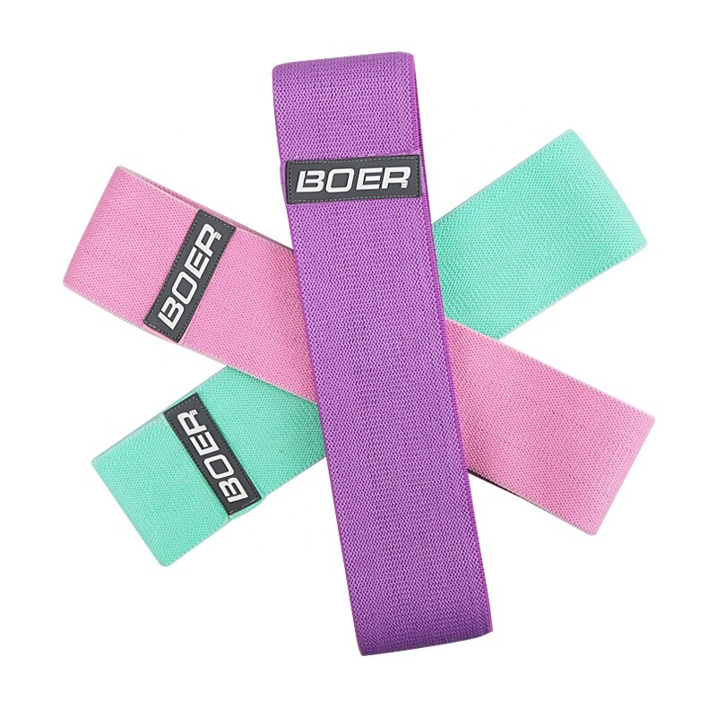 3 Level Rubber Resistance Band Set Elastic Non-slip Fitness Gym Bands Expander Yoga Booty Loop Home Workout Equipment 90-150LB