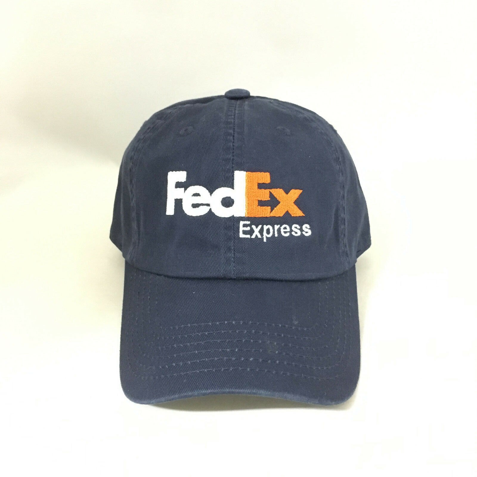 Fedex Express Vader Hoed Katoenen Bal Cap Strap Verstelbare Navy One Size Fits Meest: Default Title
