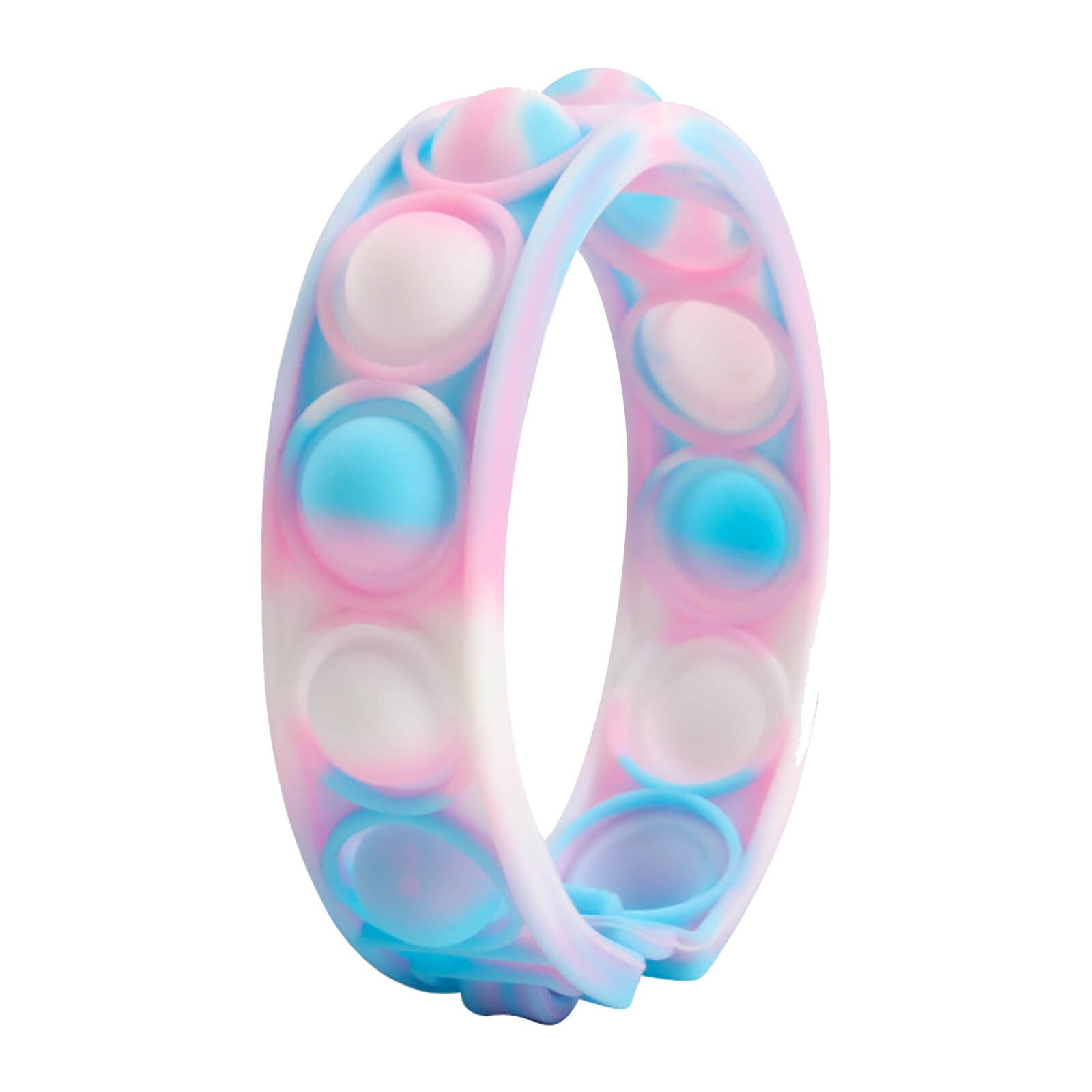 Zappeln Spielzeug für freundlicher drücken Popet Grübchen Armbinde Dekompression Spielzeug für Erwachsene Mädchen Antistress Presse seine blasiert Sensorischen Spielzeug: L