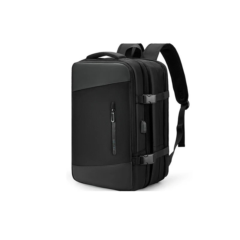 Reisrugzak voor dames Heren Reistas Waterdichte wandelrugzak College-laptoprugzak voor reizen op het vliegtuig Uitbreiding: Black