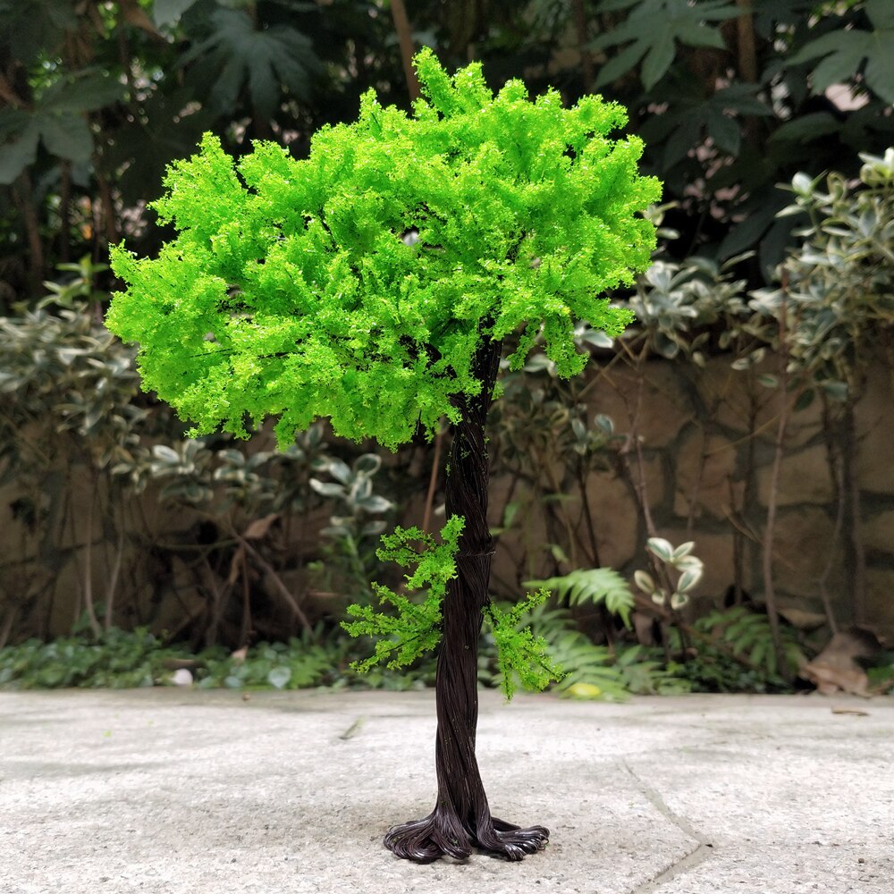 1 stücke 18cm/22cm modell baum locust baum gebäude sand tabelle modell handgemachte DIY hand mit modell micro view layout: 18cm 1pc