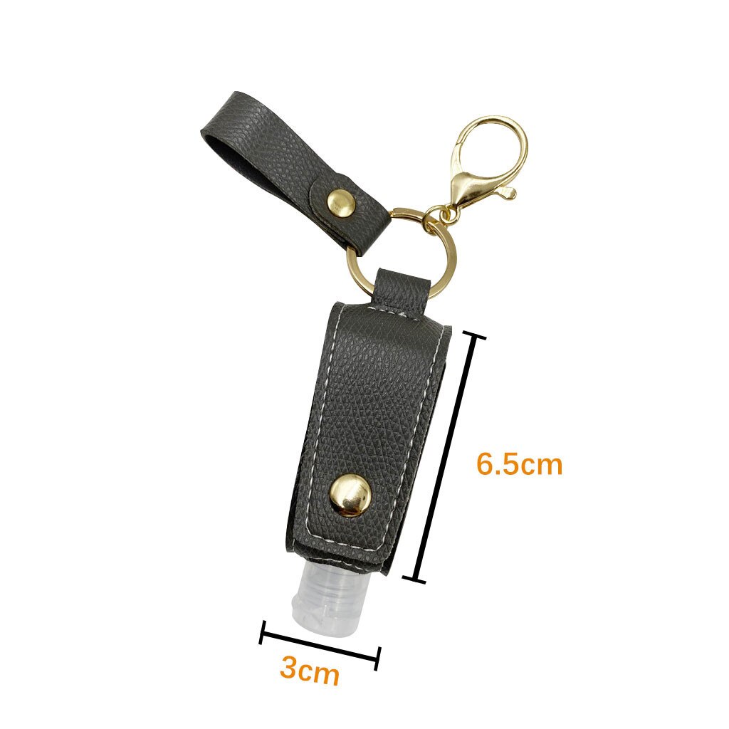 Travel Bottle And Keychain Holder Refillable Empty Bottles For Hand Sanitizer Organizer Keychain Key Rangement Zipper Bag