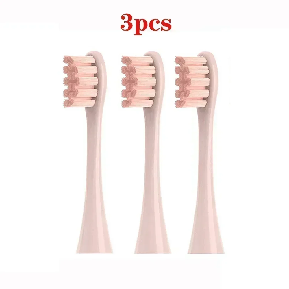 3 PCS Replacement Brush Heads For Oclean X/ X PRO/ Z1/ F1/ One/ Air 2 /SE Sonic Electric Toothbrush DuPont Soft Bristle Nozzles: green