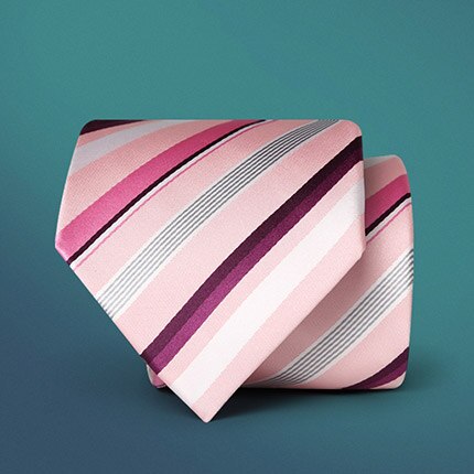 Formelle bånd til mænd klassisk lyserød lilla stribet fest lynlås slips slank 8cm bryllup forretning mandlige afslappet brudgom: Default Title