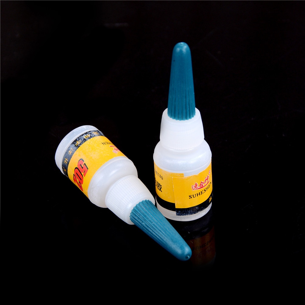 2-Pack 502 Super Glue - Quick-Drying, Strong Adhesive For Leather, Rubber, Metal, Wood & More