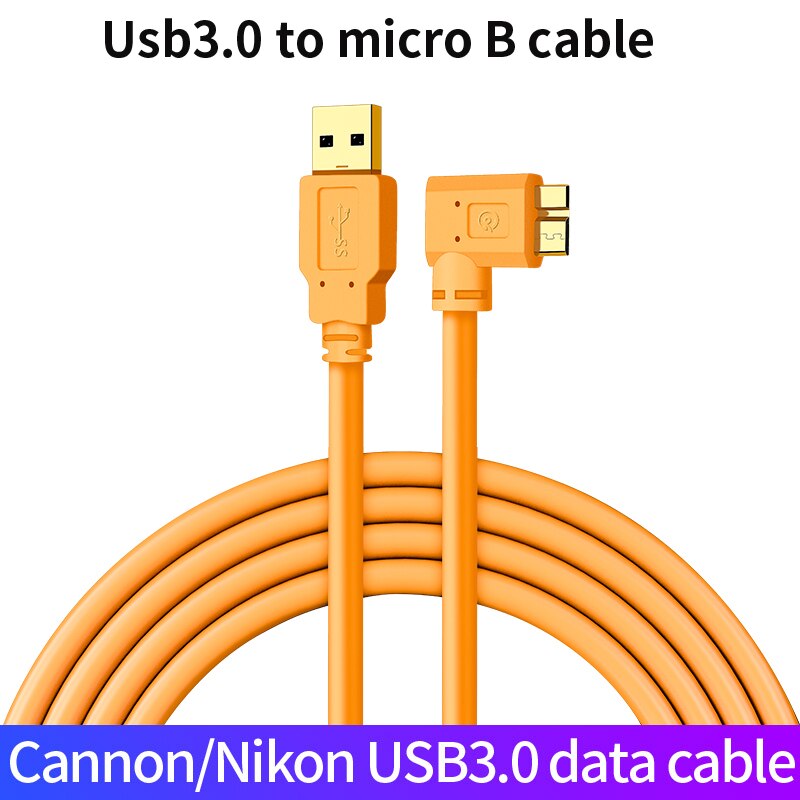 PERESAL-cable USB 3,0 a micro-b para cámara Canon EOS 5D4 5DSR, NIKON D810, D850, D5, cámara digital, cable de datos para ordenador portátil: USB3.0 cable / 1.5m