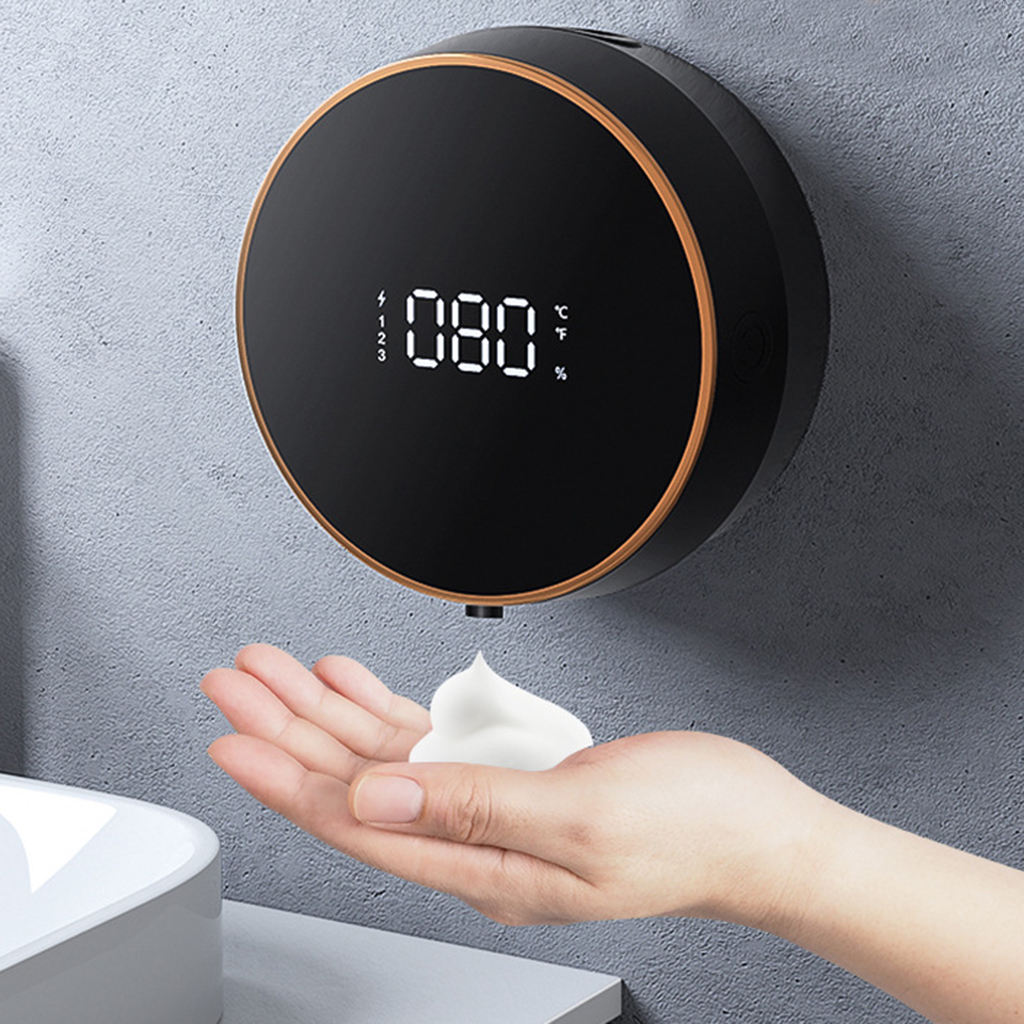 Automatischer seifenspender mit elektrischer led-anzeige, handdesinfektionsmittel und 300ml berührungslosen infrarotsensor-handwaschbecken für die küche