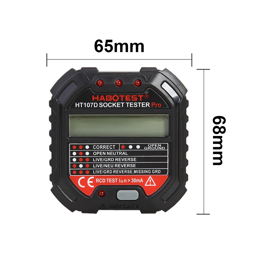HT107D/HT107E Socket Tester Ground Zero Line Plug ... – Grandado
