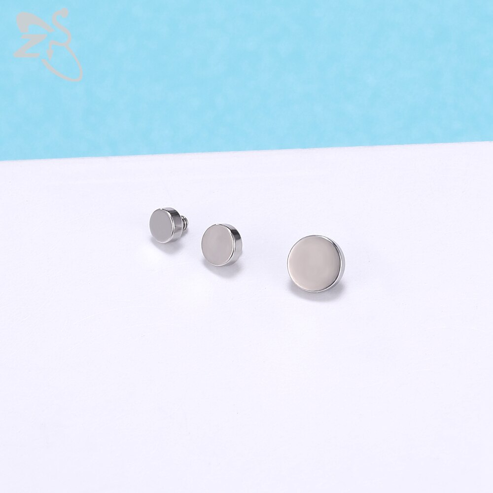 ZS 1 Set 2.5/3/4MM CZ Crystal Micro Dermal Piercing Men Women Stainless Steel Dermal Anchor Surface Piercings Opal Skin Diver