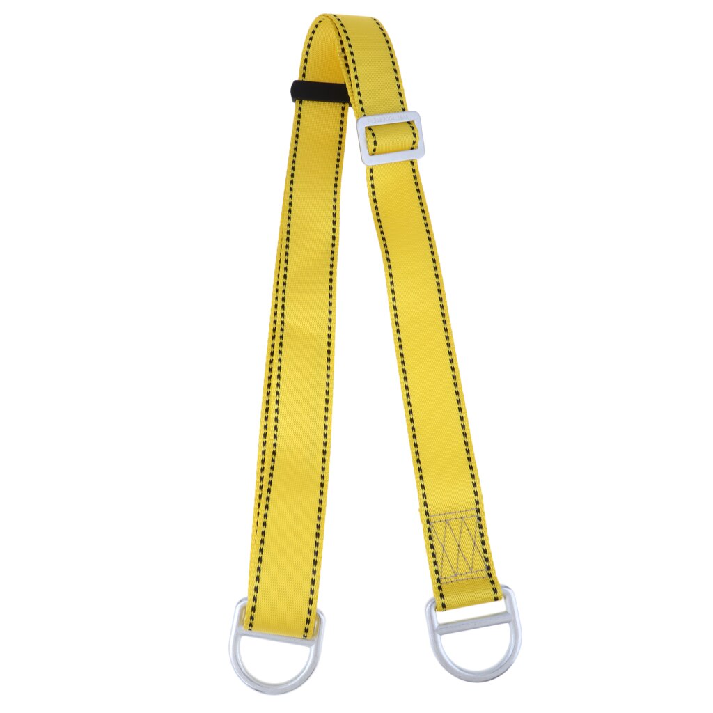 Webbing Sling Strap Cord with Carabiner for Rock Climbing Tree Surgery Rigging for Outdoor Climbing: Yellow