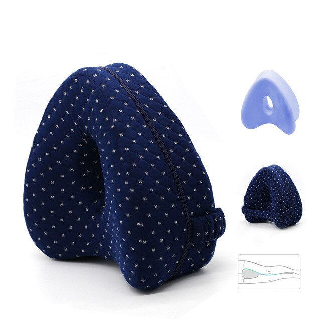 Almohada de espuma viscoelástica para dormir entre las piernas, cojín para dormir, apoyo para aliviar la espalda, cadera cintura para mujeres embarazadas, almohadas para las piernas: Amarillo