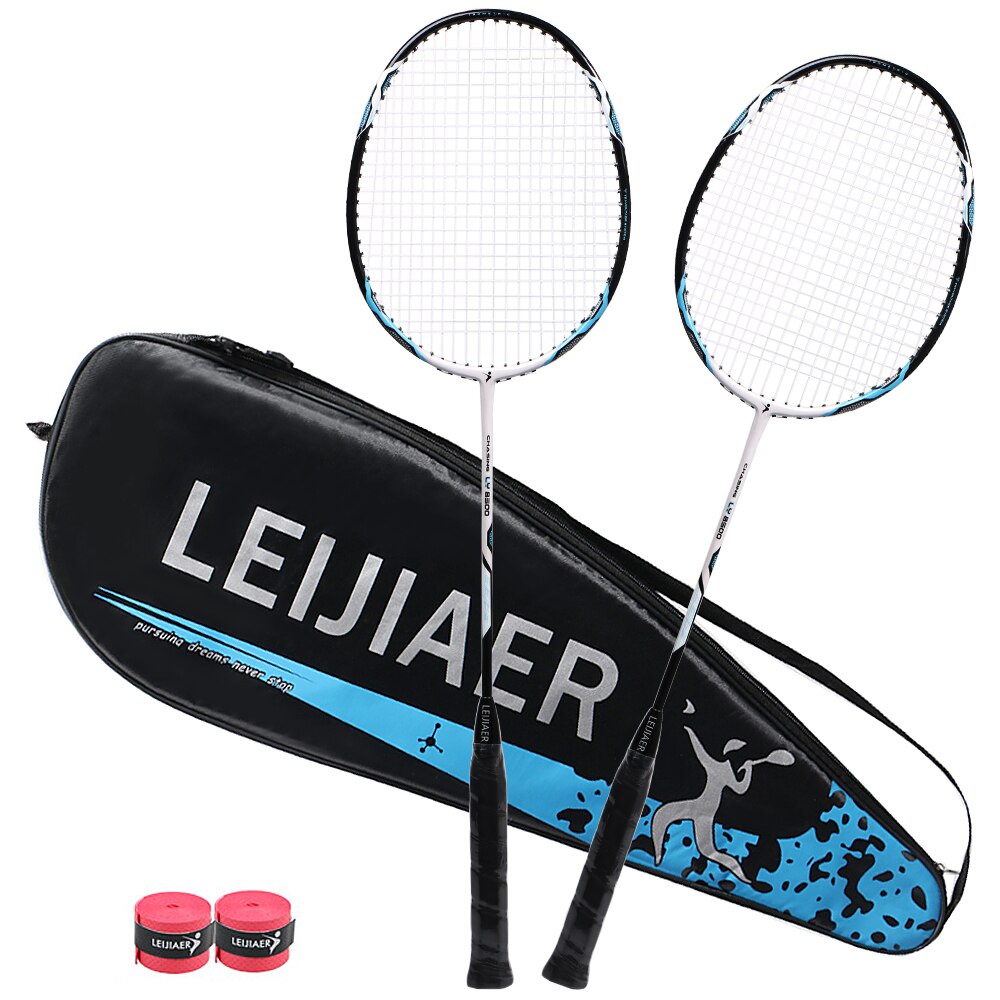 1 paire intégrée raquette de Badminton Profession carbone Composite raquette de Badminton raquette de Badminton raquettes de Badminton