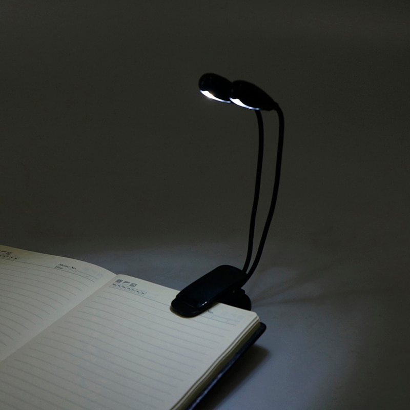 ZLinKJ Adjustable Goosenecks Clip On LED Lamp For Music Stand And Book Reading Light