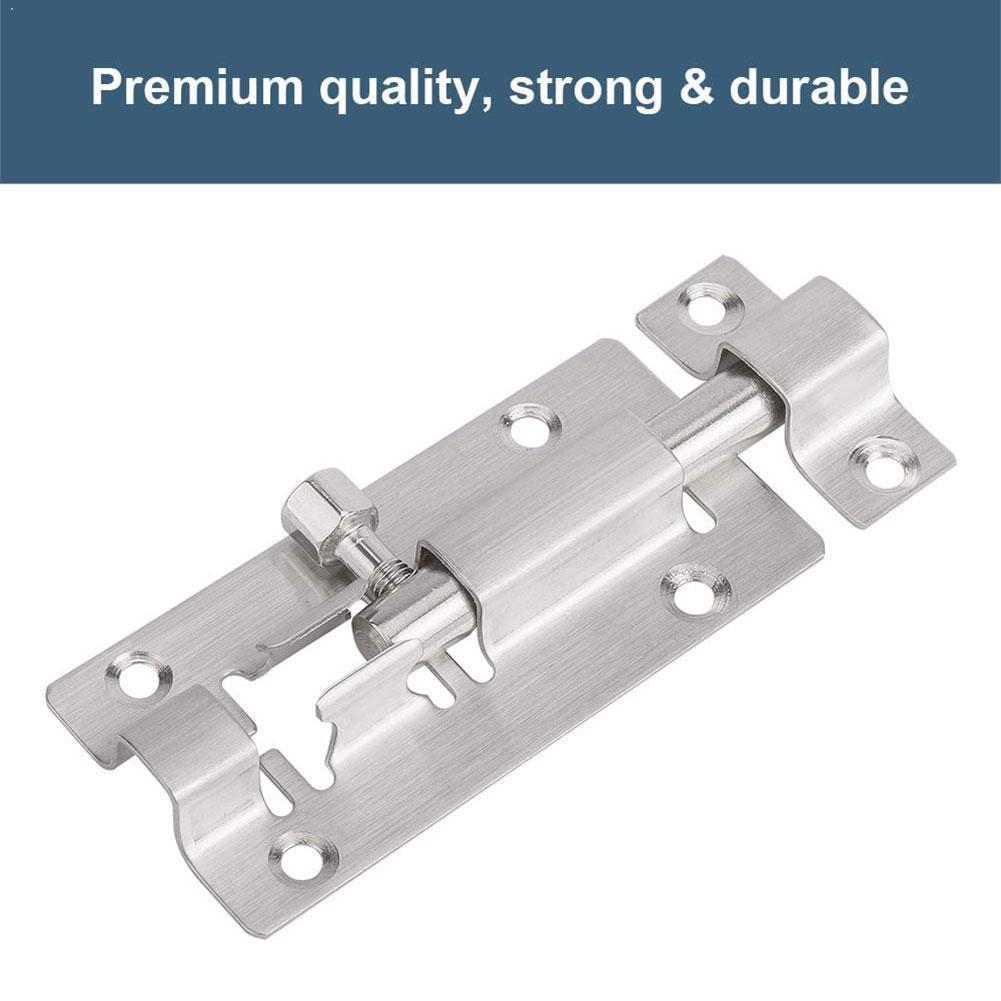 Stainless Steel Door BoltFurniture Door Bolts Inch Locks Sliding Security Door Steel Chain Latch Stainless For Gate Hardwar Y9B2