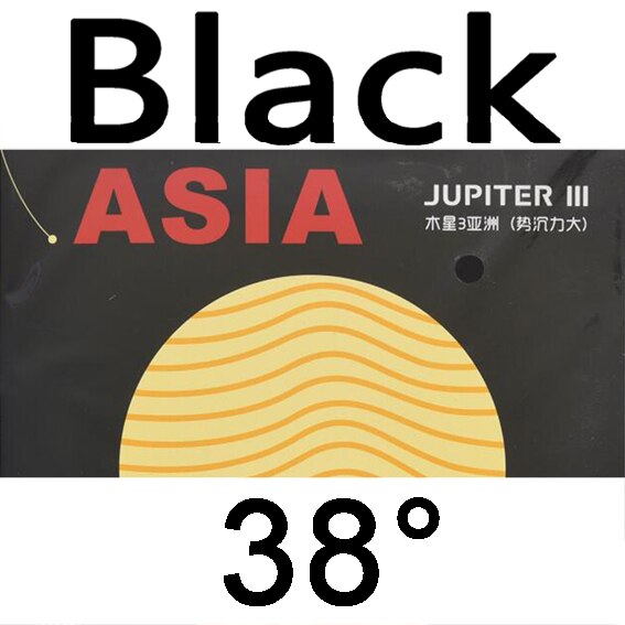 YINHE JUPITER 3 JUPITER III Asia (Sticky, Attack Loop, Forehand) Galaxy Table Tennis Rubber Ping Pong Sponge: black H38
