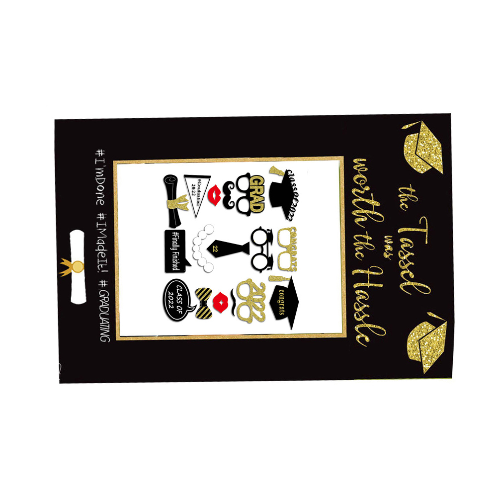 1Set Selfie Photo Prop Frame Prop 2022 Graduation Selfie Prop Photo Frame: Default Title