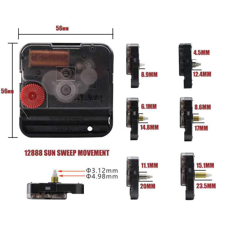 Hanging DIY Quartz Watch Silent Wall Clock Movement Quartz Repair Movement Clock Mechanism Parts часовой механизм 12inch