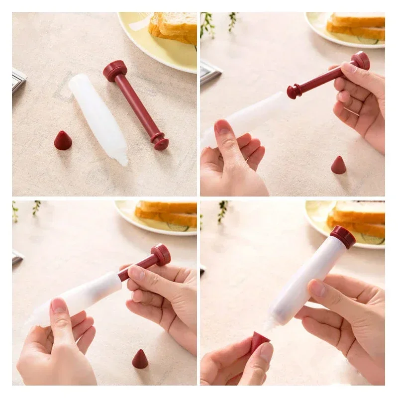 Silicone Food Writing Pen DIY Cake Graffiti Pen Food Grade Silica Gel Chocolate Writing Pen Baking Tool Kitchen Accessories