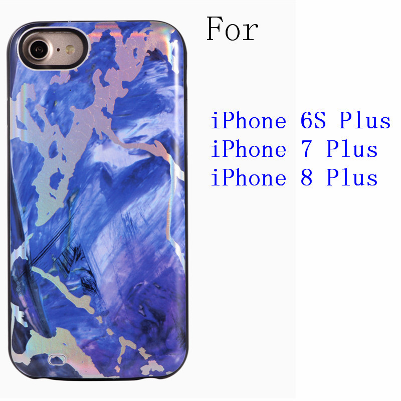 For iPhone SE 6 6S 7 8 Plus charging case Smart External Battery Charger Case Power Bank For iPhone X XR XS Max 11 Pro Max: 5.5-TYLZ
