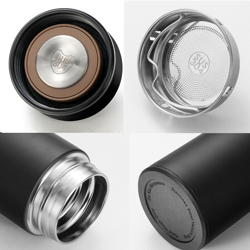 Intelligent Water Bottle Portable Male Female High-End Stainless Steel Smart Water Bottle Touch Display Temperature Cups 500ML