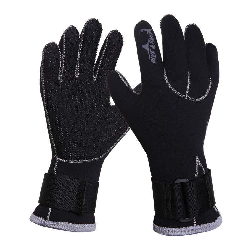 Guantes de neopreno para esnórquel, S-XL de pesca submarina, antiarañazos, para mantener el calor, 3MM: L