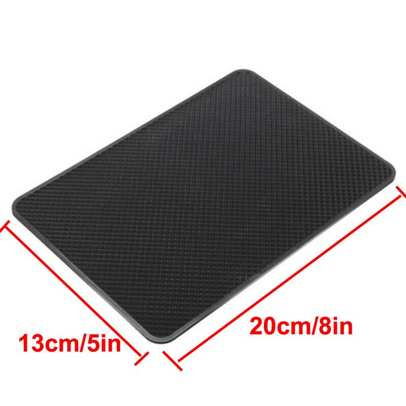 Tapis De Tableau De Bord Antidérapant Pour Voiture - Noir, Maintient Téléphone, Pièces, Lunettes