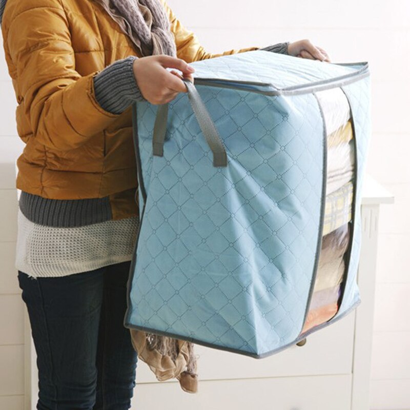 Sac de rangement pliable pour vêtements | Organisateur de ménage, sac à poussière de finition de couette, organisateur de voyage lavable, sac d'emballage de Cube pour bagages