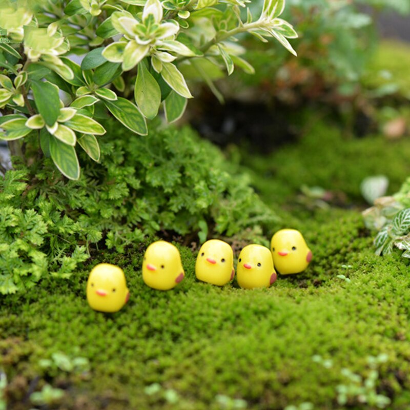 10 sztuka/paczka rzemiosło żywiczne mini bajki ogród bonsai wystrój mała żółta laska mała zabawka