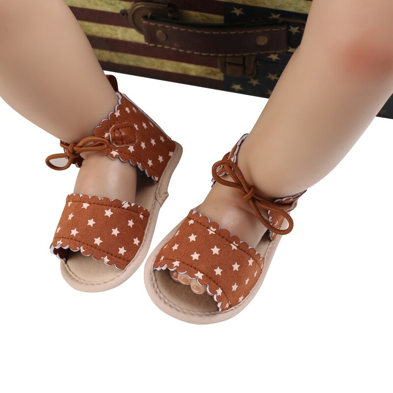 Sommer Baby Mädchen Bogen Polka Punkt Sandalen Partei Prinzessin Sandalen Rutsch Ersten Wanderer 0-18M