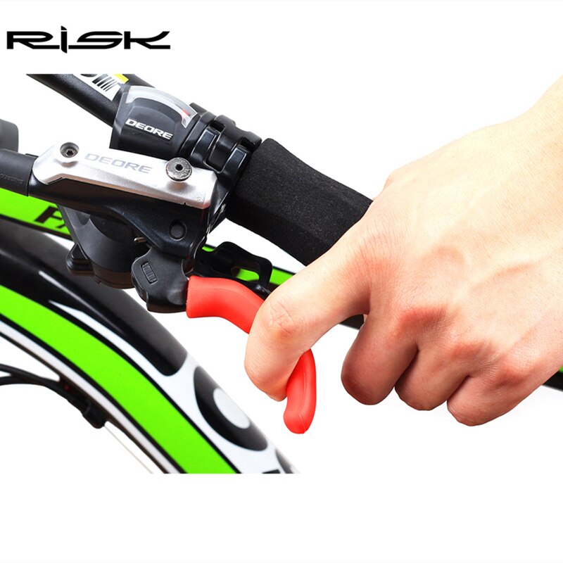 Risiko 1 par universal silikone gel bremse håndtag dæksel mountainbike cykel beskyttelsesovertræk beskyttelseshætte anti-skrid
