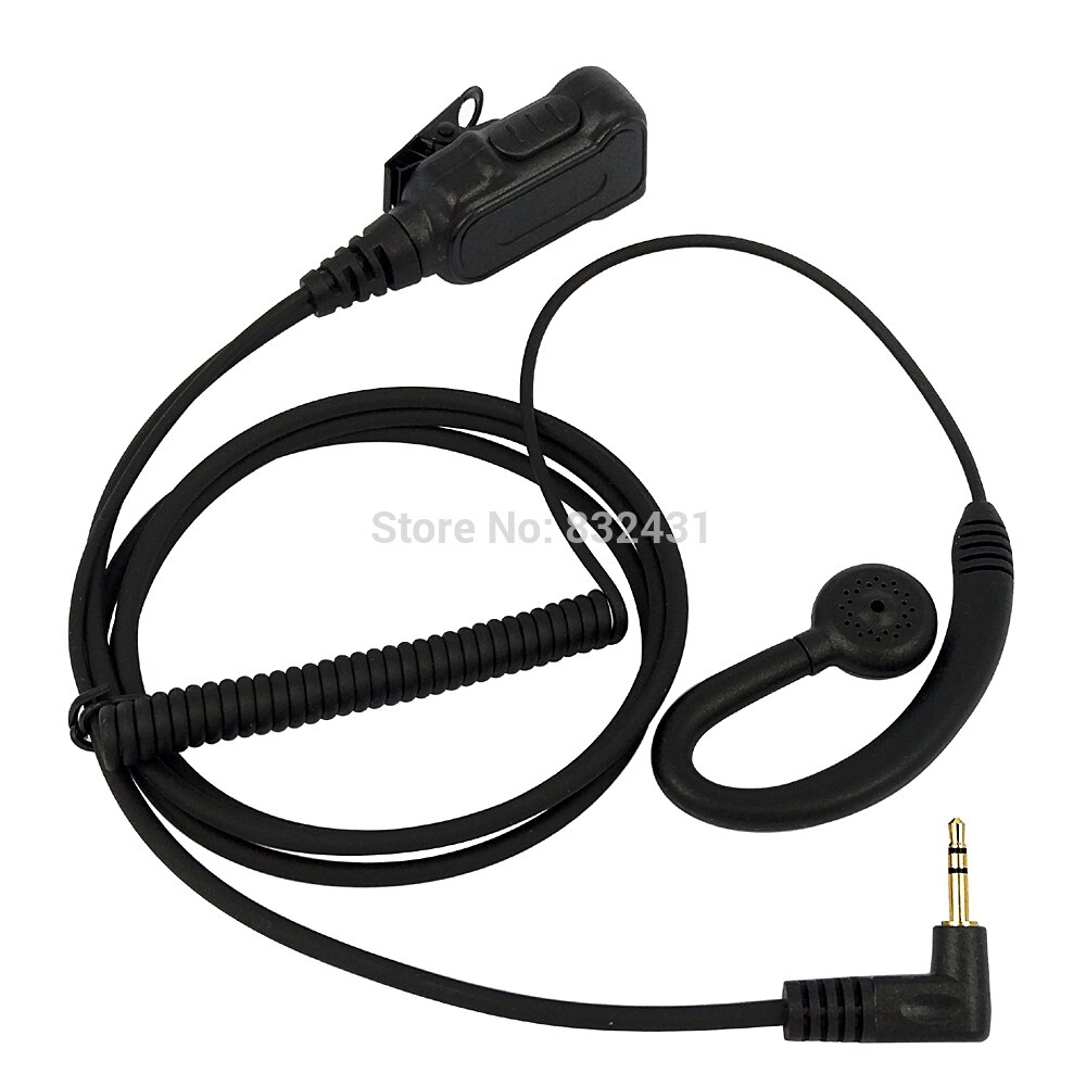 TLKR Headset Fone de Ouvido Mic para Motorola Talkabout Portátil T4 T5 T6200 T6220 Walkie Talkie PTT 2.5 milímetros 1 Pin T tipo Gancho