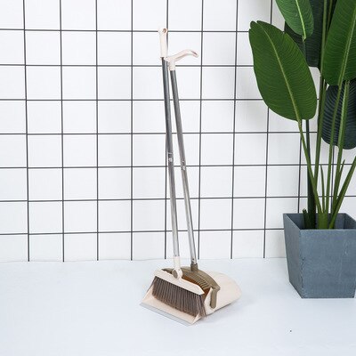 Magic Foldable Standing Broom and Dustpan Set Windproof Rotatable Adjustable Filter Hair Floor Cleaning Broom Crumb Tools: 1